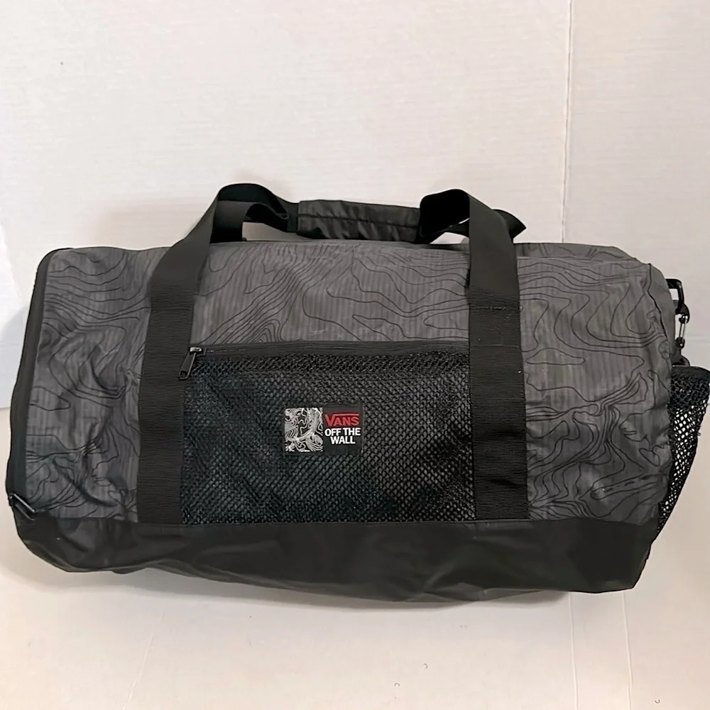 VANS X NATHAN FLORENCE Mala Duffle Vans Collab Nathan Florence Asphalt Black EUC